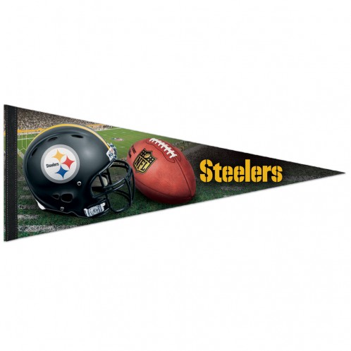 PITTSBURGH STEELERS FIELD PREMIUM PENNANT 12″ X 30″ | 4th and Goal ...