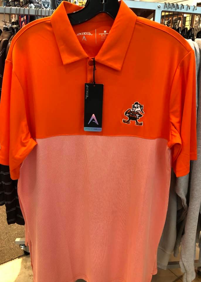 Browns Elf Polo- Antigua brand | 4th and Goal | Your Online Sports ...